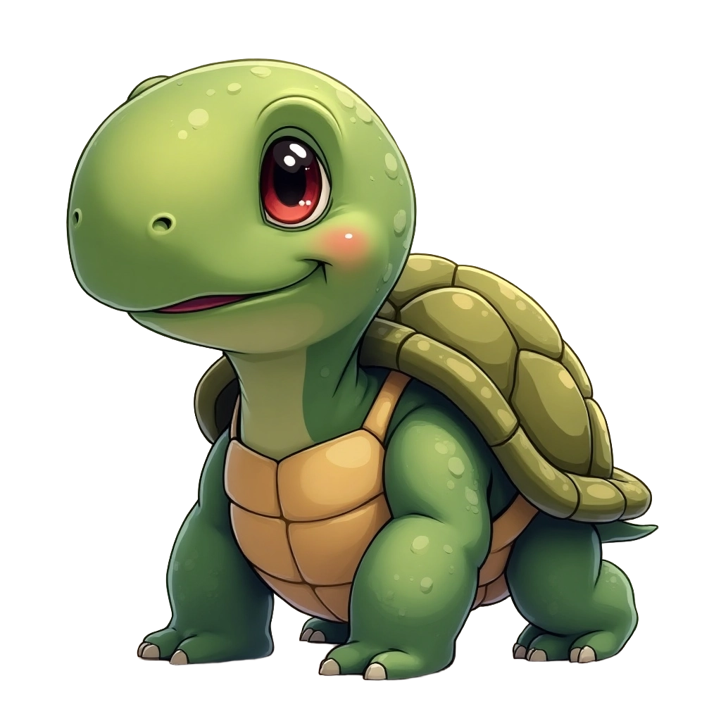 Adorable Turtle Illustration